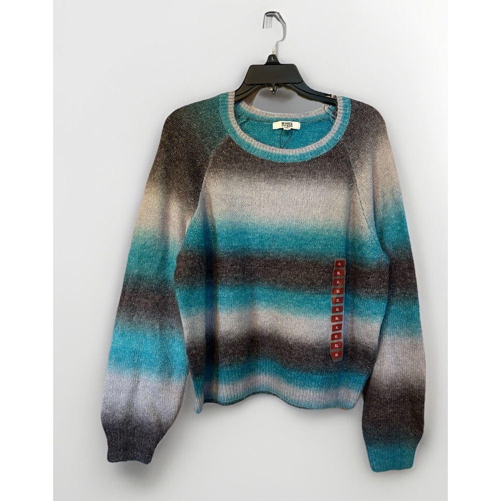 New Steve Madden BB Dakota Women Multi Color Ombre Pullover Sweater Sz XL